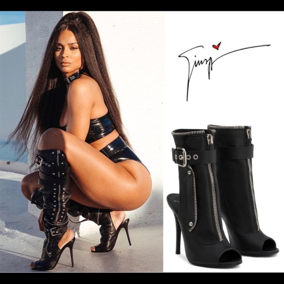 giuseppe zanotti • NEW • peeptoe biker boot - Picture 3 of 13